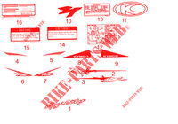 STICKERS for Kymco AGILITY 50 RS NAKED 2 T EURO II
