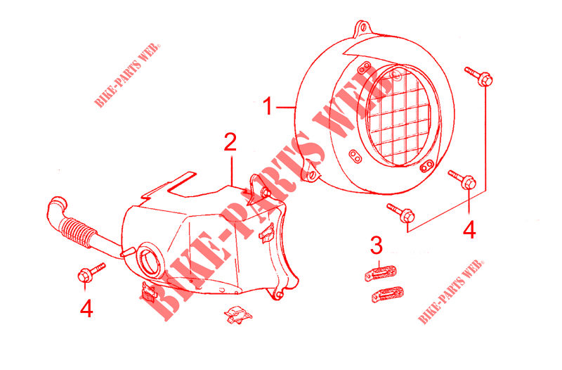 ENGINE COVER for Kymco AGILITY 50 RS NAKED 2 T EURO II