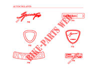 STICKERS for Kymco SPACER 125 12 4T