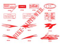 STICKERS V1 for Kymco AGILITY 50 RS NAKED RENOUVO 2T EURO II