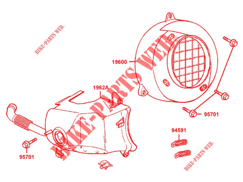 ENGINE COVER for Kymco AGILITY 50 RS NAKED RENOUVO 2T EURO II