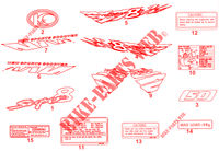 STICKERS for Kymco SUPER 8 50 4T EURO II