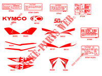 STICKERS for Kymco SUPER 8 50 MMC 2T EURO II STREET TECHNOLOGY