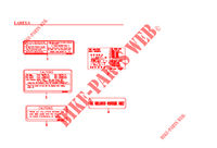 LABELS for Kymco SUPER 9 50 MMC AC 2T EURO II