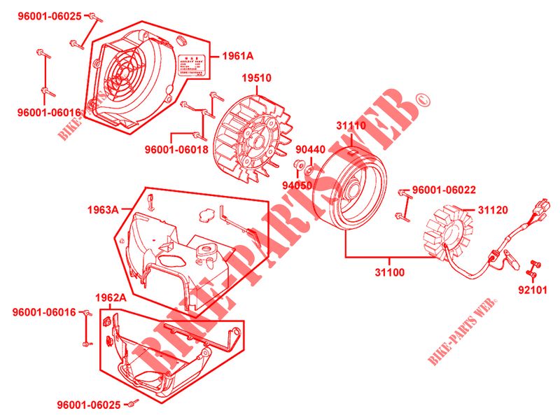 IGNITION for Kymco AGILITY CITY 125 4T EURO III