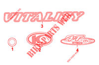 STICKERS for Kymco VITALITY 50 4T EURO II