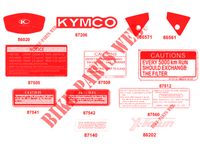 STICKERS for Kymco XTOWN 125 I CBS EURO 4