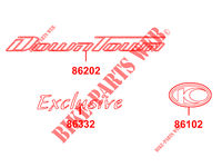 STICKERS for Kymco DOWNTOWN 350 I ABS EXCLUSIVE EURO III