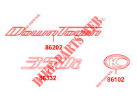 STICKERS for Kymco DOWNTOWN 350 I ABS EURO 4