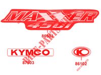 STICKERS for Kymco MAXXER 450I SE IRS EURO 4