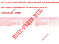 MAINTENANCE SET for Kymco KYMCO UXV 700I EPS 4T EURO 4
