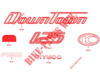 STICKERS for Kymco DOWNTOWN 125 I ABS EURO 3