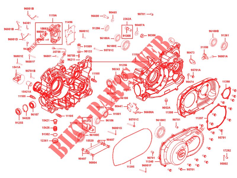 ENGINE CASINGS for Kymco KYMCO UXV 700I SPORT EPS 4T EURO 4