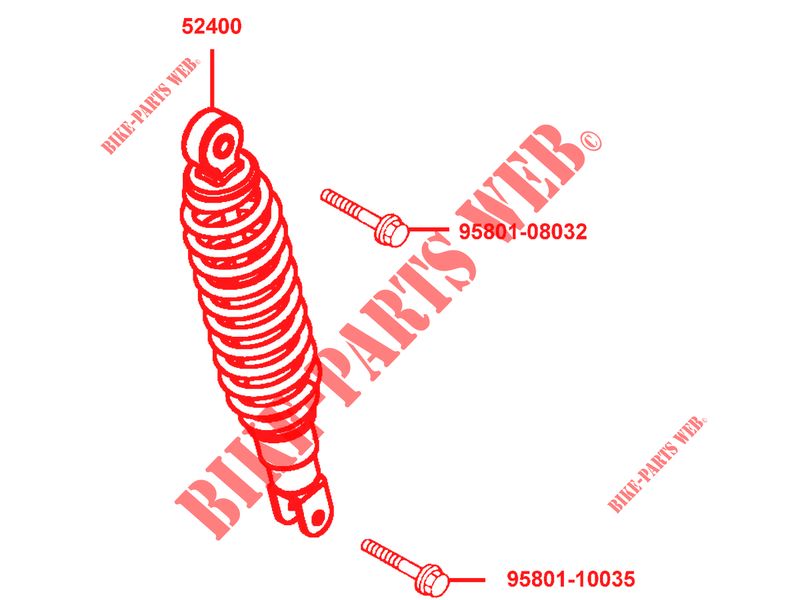 SHOCK ABSORBER for Kymco AGILITY 50 12 4T EURO 4