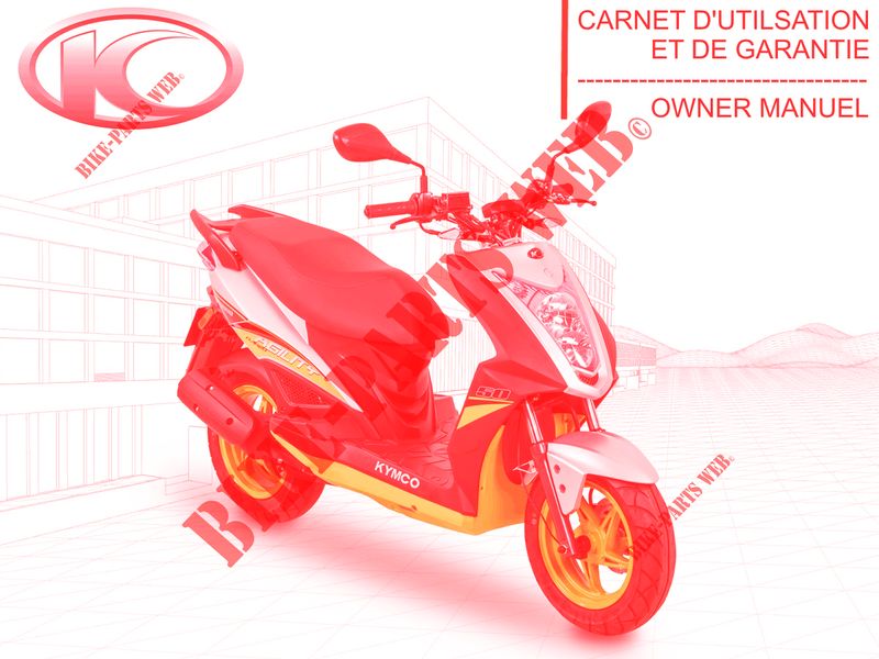 OWNER'S MANUAL for Kymco AGILITY 50  NAKED RENOUVO 4T EURO 4