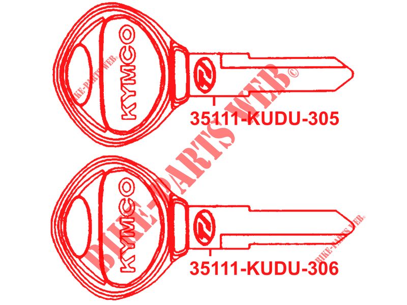 MASTER KEY for Kymco AGILITY 50I DELIVERY 4T EURO 4