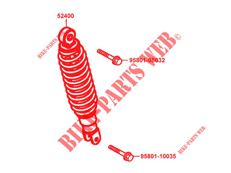 SHOCK ABSORBER for Kymco AGILITY 50I DELIVERY 4T EURO 4