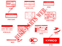 STICKERS for Kymco AGILITY VEHIPOSTE 50 4T EURO 2 