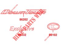 STICKERS for Kymco DOWNTOWN 350 I ABS EXCLUSIVE NOODOE EURO 4