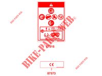 WARNING LABELS for Kymco MAXXER 50 S 2T N.H 