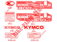 STICKERS for Kymco MXU 300 R 4T T3B