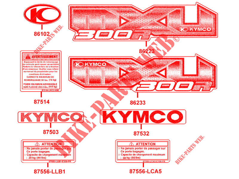 Scheinwerfer rechts für Kymco MXU 50 150 250 300 Kymco MXU headlight right