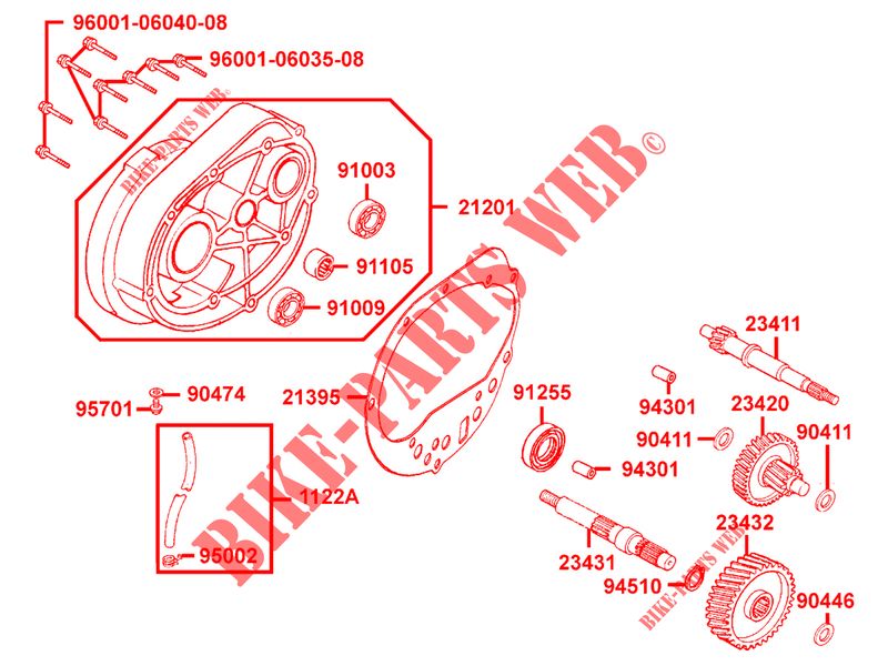 TRANSMISSION for Kymco DINK 125 4T EURO III