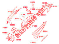 REAR FAIRINGS for Kymco PEOPLE 125 S  I ABS EURO 4