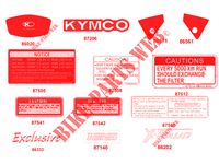 STICKERS for Kymco XTOWN 125 I CBS EXCLUSIVE EURO 4