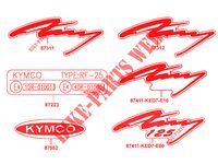 STICKERS for Kymco ZING 125 4T EURO 1