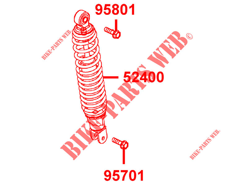 SHOCK ABSORBER for Kymco DINK 50 4T EURO II
