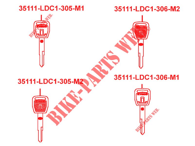 MASTER KEY for Kymco DINK STREET 125 I 4T EURO III