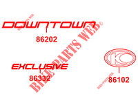 STICKERS for Kymco DOWNTOWN 350 I TCS EXCLUSIVE noodoe EURO 4