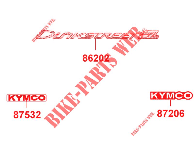 STICKERS SL for Kymco DINK STREET 125 I ABS 4T EURO III