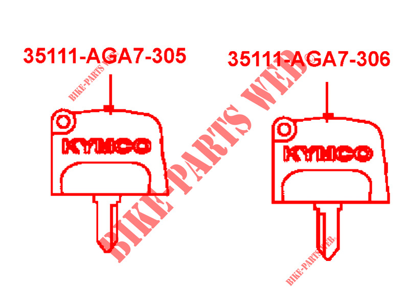 MASTER KEY for Kymco MXU 550I EPS IRS 4T T3B