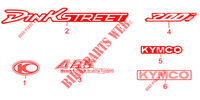 STICKERS for Kymco DINK STREET 300 I ABS EURO III 