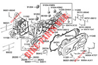 ENGINE CASINGS for Kymco AGILITY 50 12 4T EURO 5