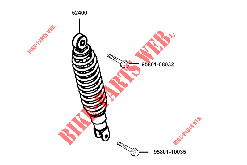 SHOCK ABSORBER for Kymco AGILITY 50 12 4T EURO 5