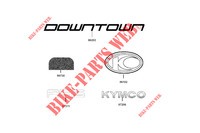 STICKERS for Kymco DOWNTOWN 125 I ABS EURO 5