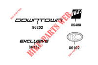 STICKERS for Kymco DOWNTOWN 350 I TCS EXCLUSIVE noodoe EURO 5