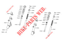 FRONT FORK (DETAIL) for Kymco DTX 360 125I ABS EURO 5