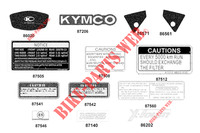 STICKERS for Kymco XTOWN 125 I CBS EURO 5