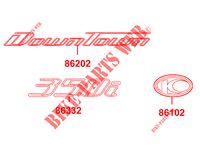 STICKERS for Kymco DOWNTOWN 350 I ABS EURO III