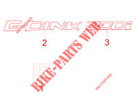 STICKERS for Kymco G-DINK 300 I 4T EURO III