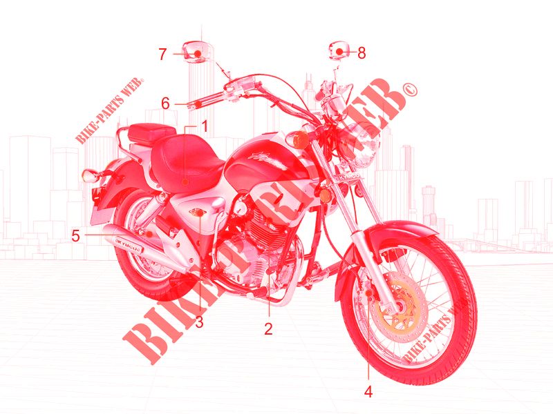 MAINTENANCE PARTS for Kymco HIPSTER 125 4V 4T EURO II