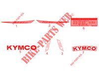 STICKERS for Kymco K-PW 125 4T EURO III
