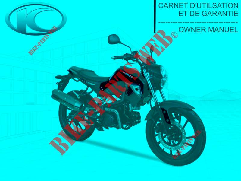 MANUAL for Kymco K-PW 125 4T EURO III
