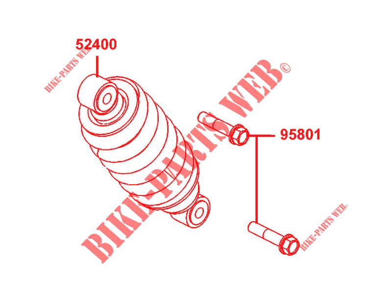 SHOCK ABSORBERS for Kymco K-PW 50 4T EURO II