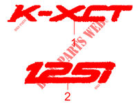 STICKERS for Kymco K-XCT 125 I 4T EURO III
