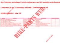 MAINTENANCE SET for Kymco KYMCO UXV 700I 4T EURO II